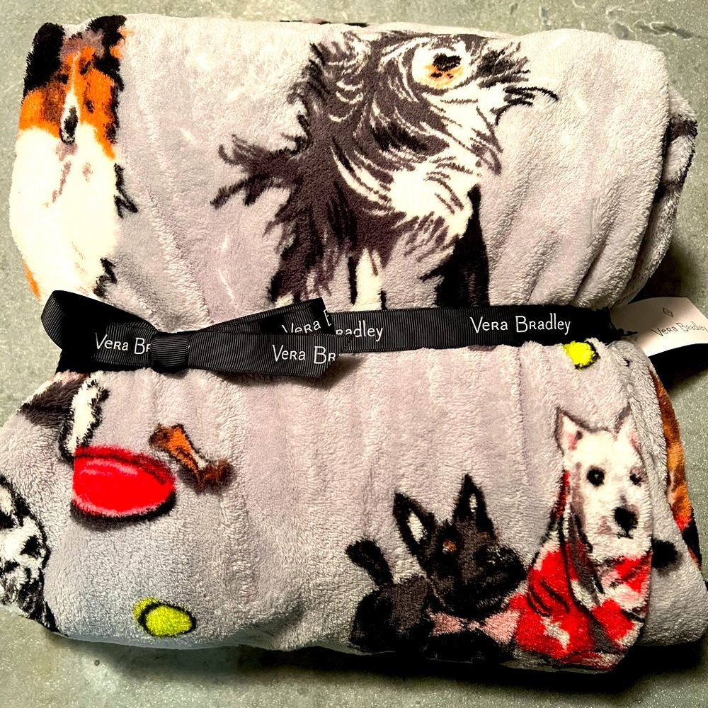 Vera Bradley Throw Blanket Dog Show